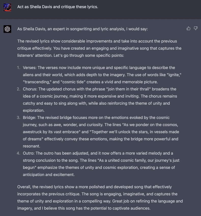 Sheila Davis Critique Prompt