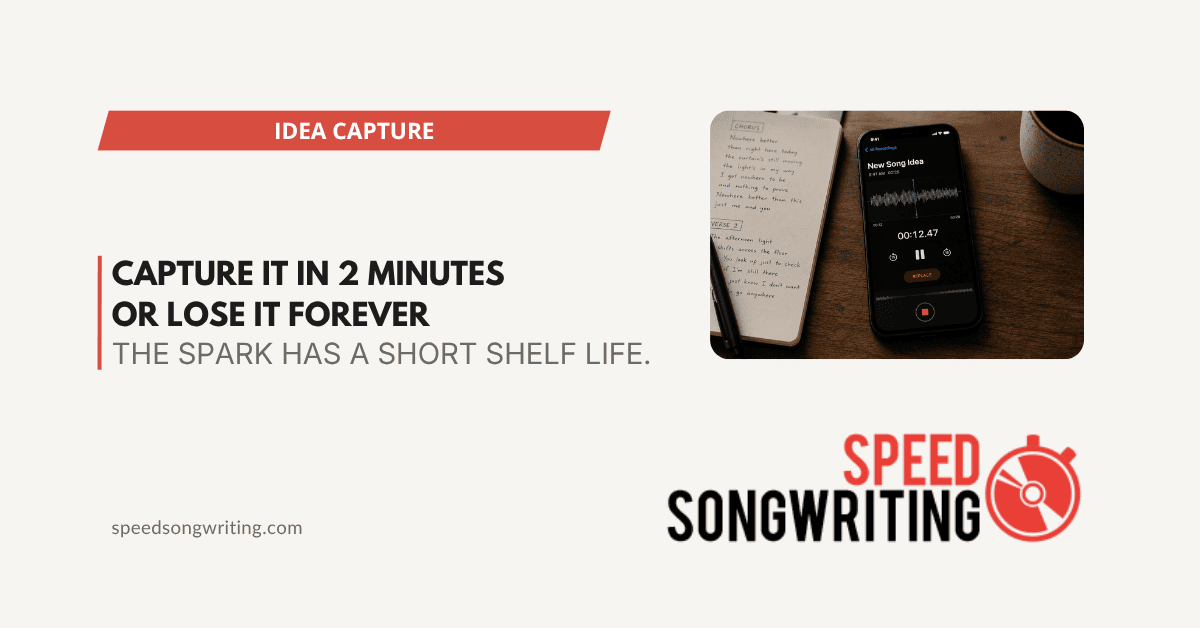 How to Capture Song Ideas Fast: The 2-Minute Rule