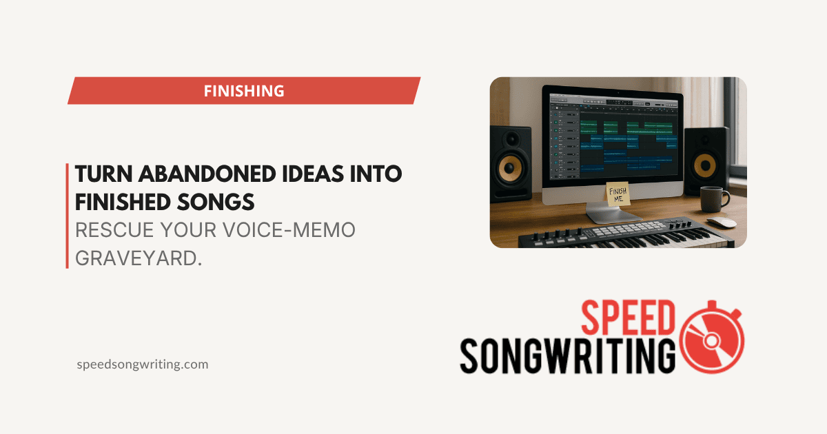 7 Ways to Turn Abandoned Song Ideas Into Finished Tracks
