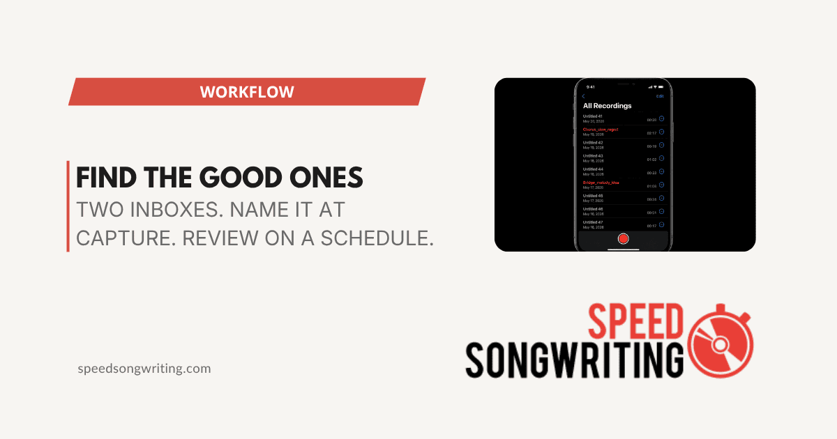 How to Organize Song Ideas So You Can Find the Good Ones