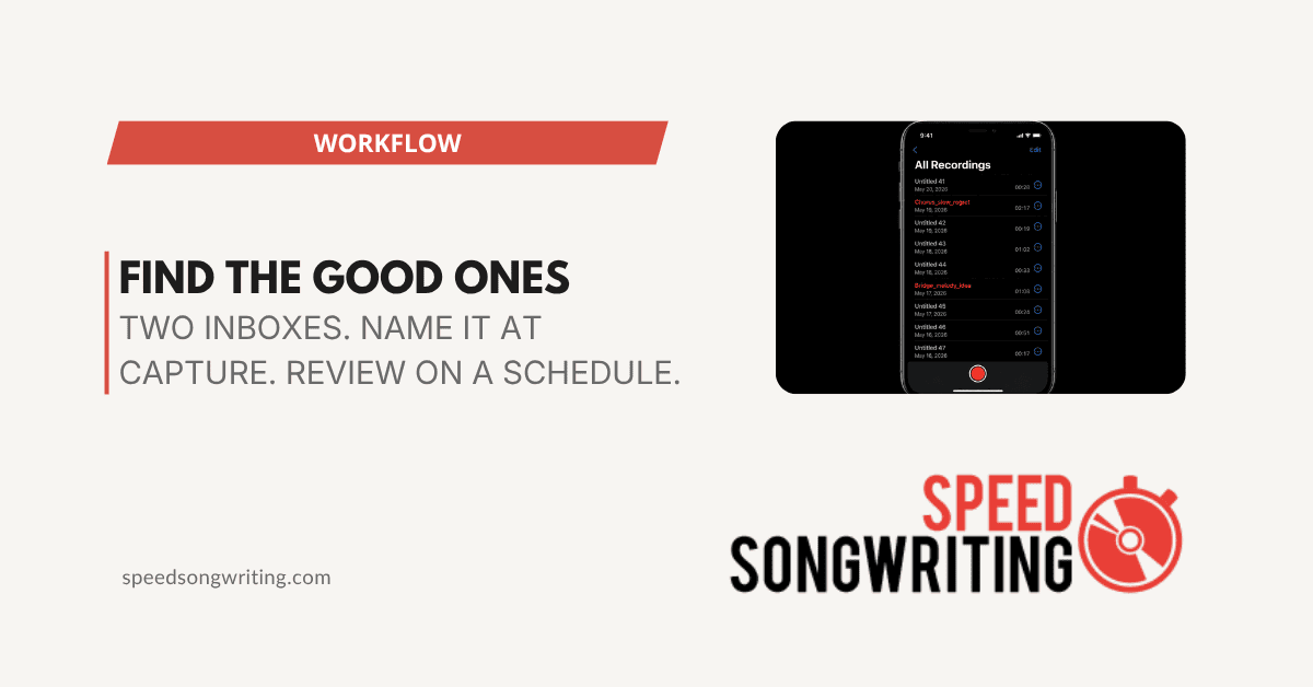 How to Organize Song Ideas So You Can Find the Good Ones